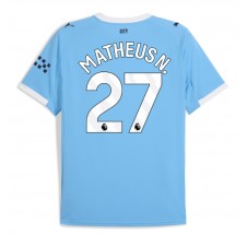 Manchester City Matheus Nunes #27 Hemmatröja 2025-26 Korta ärmar